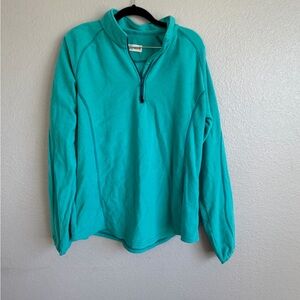 Teal Quarter-Zip Sweater